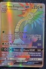 Pokemon Karte- Alolan Exeggutor GX 118/111, Tower-Go-Round GX, Rainbow Secret...