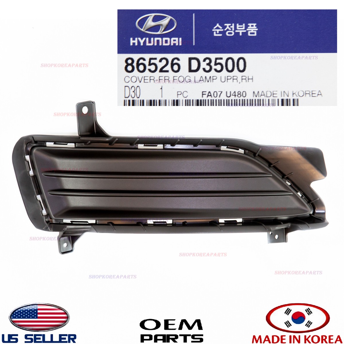 mng Genuine Front Bumper Fog Lamp Cap Cover RIGHT Pass Side ⭐OEM