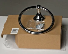 NIB Towel ring chrome 7", Zinc alloy, Chrome finish