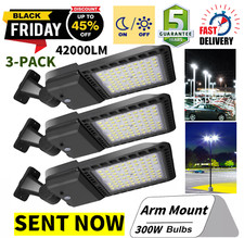 Led Parking Lot Light 3 Pack 300w Led Shoebox Light With Dusk To Dawn Photocell Led Parking Lot Light 3 Pack 300w Led Shoebox Light With Dusk To Dawn Photocell