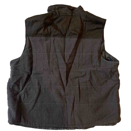 Herren Weste Baumwolle Wildleder Größe 2XL schwarz und rot Pin Streifen Scandia Holz - Bild 2 von 6