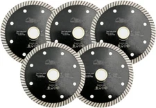 Diamond Turbo Saw Blade Superthin Cutting Disc Wheel for Marble Tile 5pcs 4in