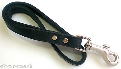 15'' x 1/2'' Genuine Leather Rolling Suitcase/Luggage/Wheel Bag Clip-On Pull Strap
