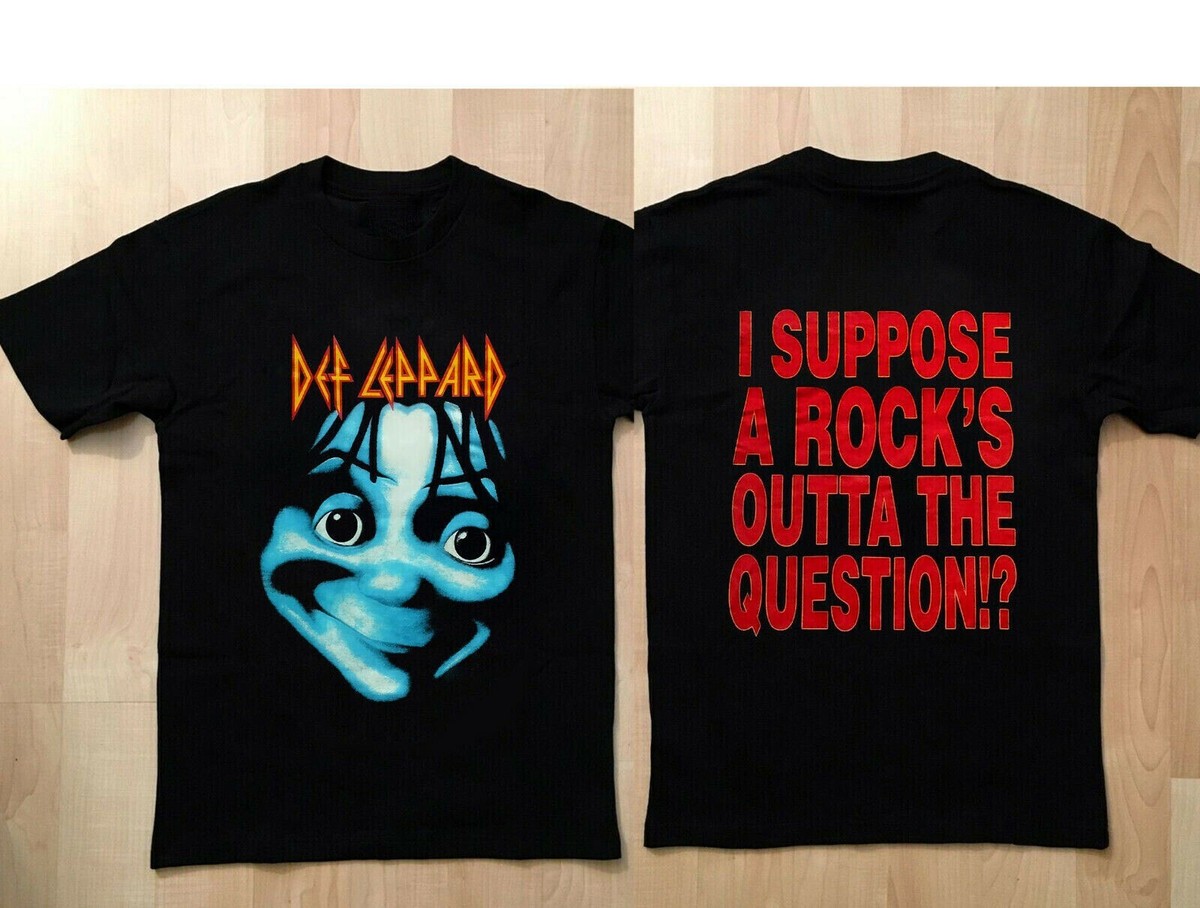Vintage Def Leppard Tour 1992 Cotton T-Shirt Black S-3XL Unisex 