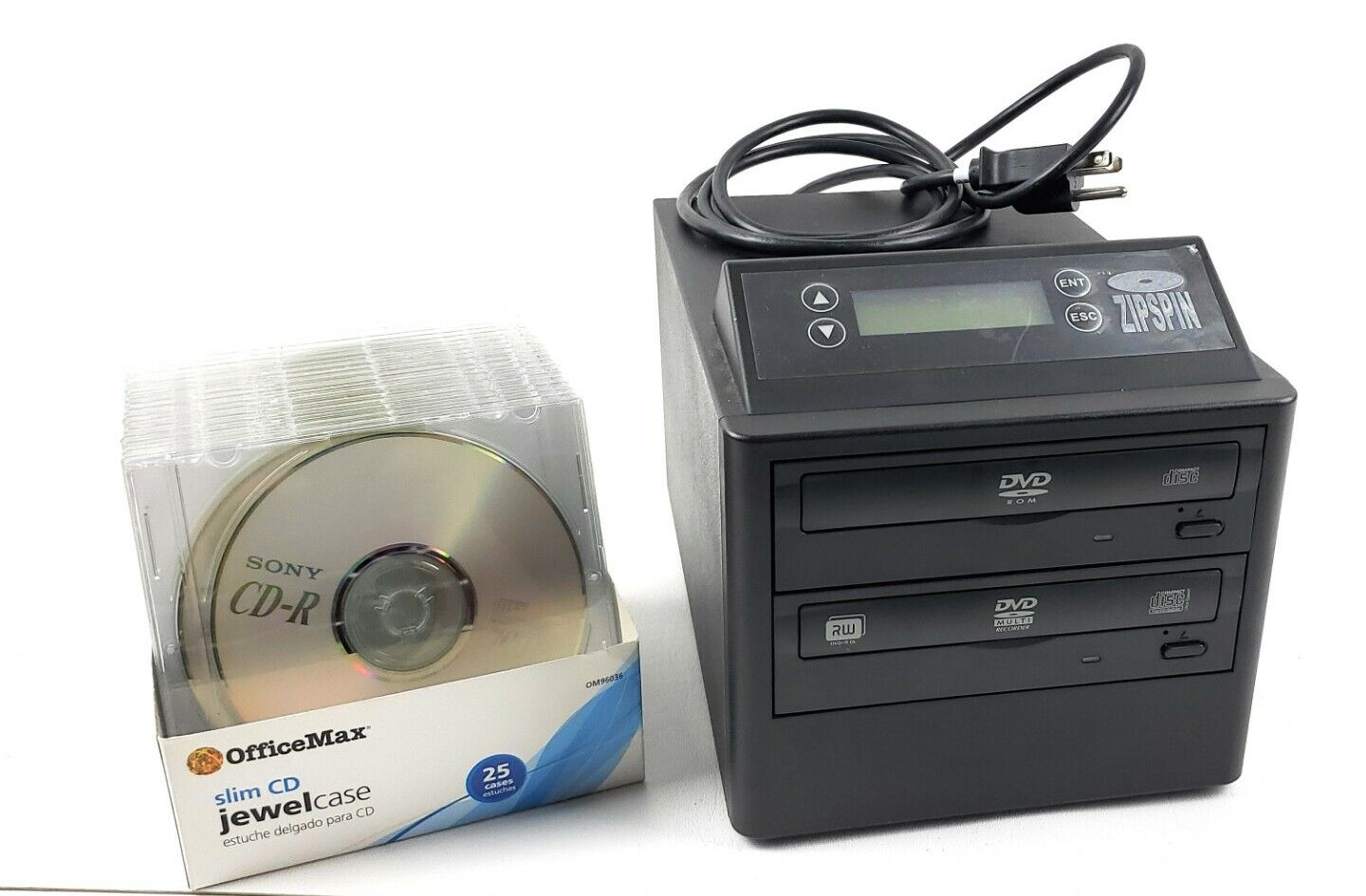 Zipspin CD & DVD Duplicator Model DVD-121-PRO w/CD-R Disc  (15)