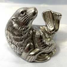 ARTHUR COURT Mother and Baby Seal Paperweight Figurine 1992