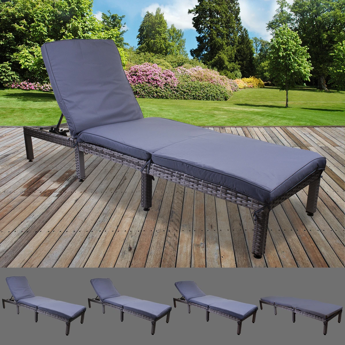 Ebay grey rattan sale furniture