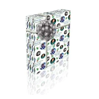 HOT OFF THE PRESS GIFTING LTD Cliff Richard Personalised Christmas Gift Wrap With 2 Tags - ADD A NAME!