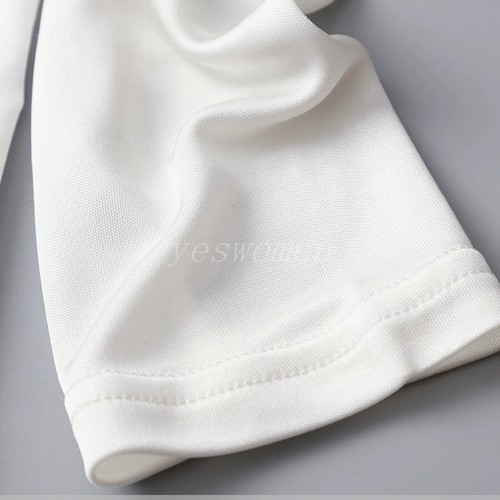 Dama Tejida Morera Blusa de Seda Cuello en V Botones Mangas Largas Suéter Prendas para el torso - Imagen 9 de 18