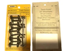 ReBoxx-2 33" HO Semi-scale wheels sets, .990" Axle Length, 12/ Pkg, NMRA RP-25