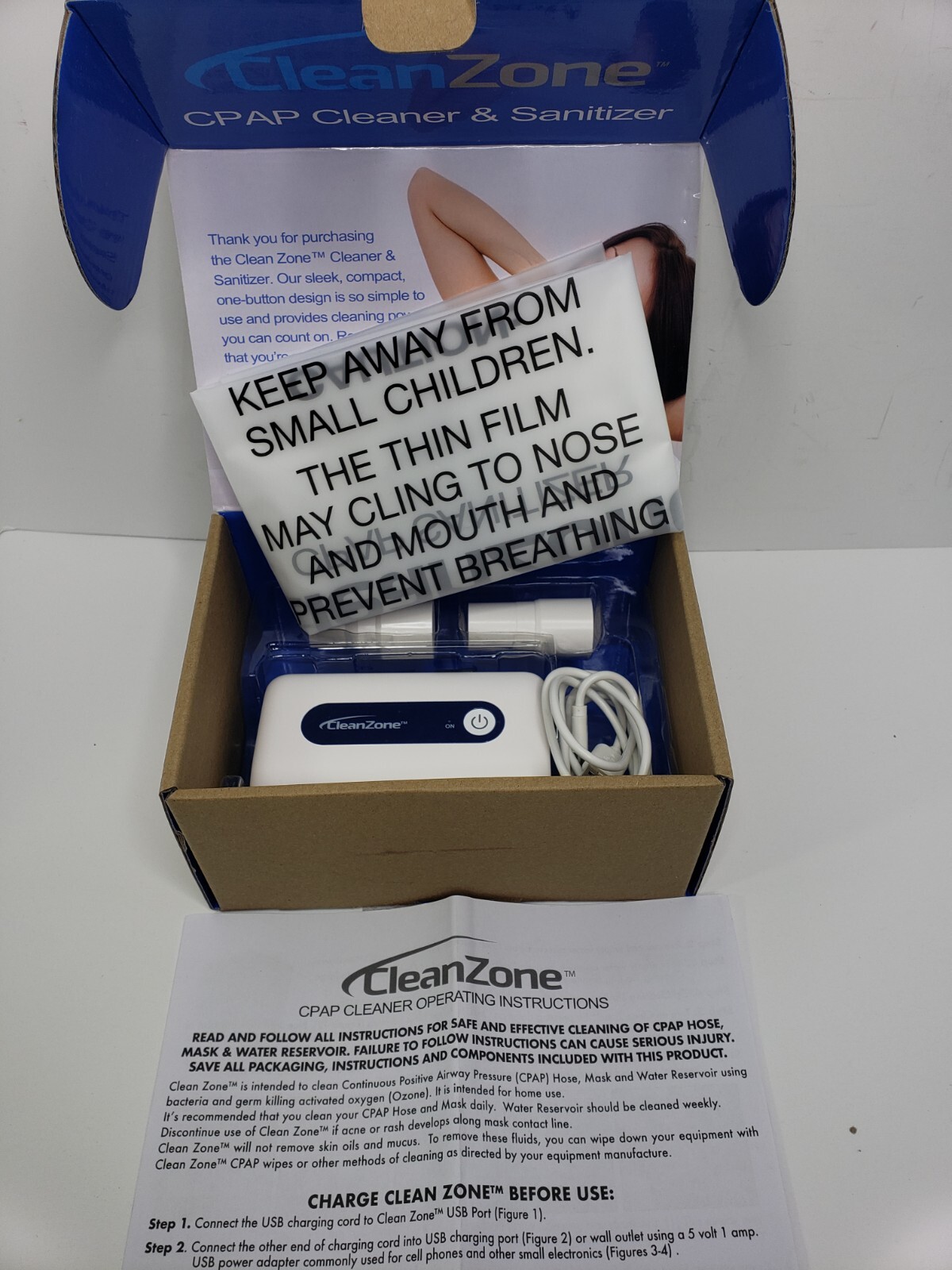 Clean Zone CPAP Cleaner Clean With Ozone No Harsh Chemicals HSA