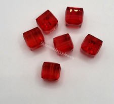 Swarovski Crystal Light Siam Faceted Cube 5601 Bead; 2 Sizes: 4mm or 8mm