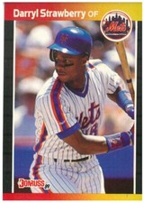1989 Donruss Darryl Strawberry Card #147 Error, *Denotes* NM