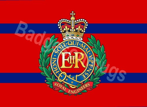 Corps of Royal Engineers metal wall plaque door sign personalised, either crown. - Picture 2 of 2