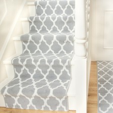 Very Long Narrow Stairs Carpet Hallway Runner Moroccan Grey Trellis Stair Carpet