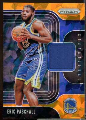 Eric Paschall 2019-20 Panini Prizm Rookie Sensational Swatches Orange Ice #32 