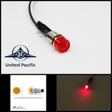 1 Red Mini Led Dash Light Indicator Pilot Warning Lamp 14 Mounting Hole