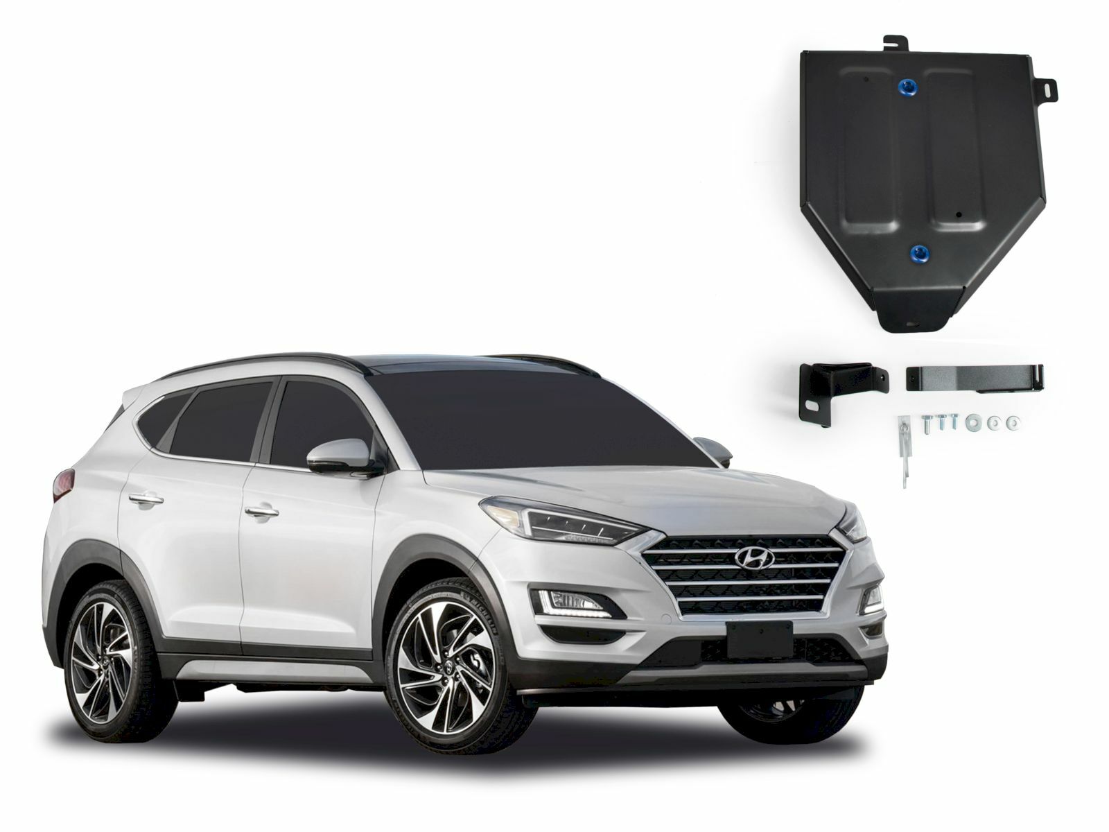 Protection sous moteur acier pour Hyundai Tucson idéale pour chemins et pistes