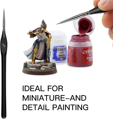 Kolinsky Sable Detail Paint Brush Set - 10Pcs, Perfect for Fine Detailing & Art - Picture 12 of 15