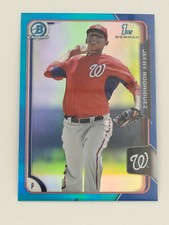 2015 Bowman Chrome Prospects Blue Refractor 110/150 Jefry Rodriguez #BCP205