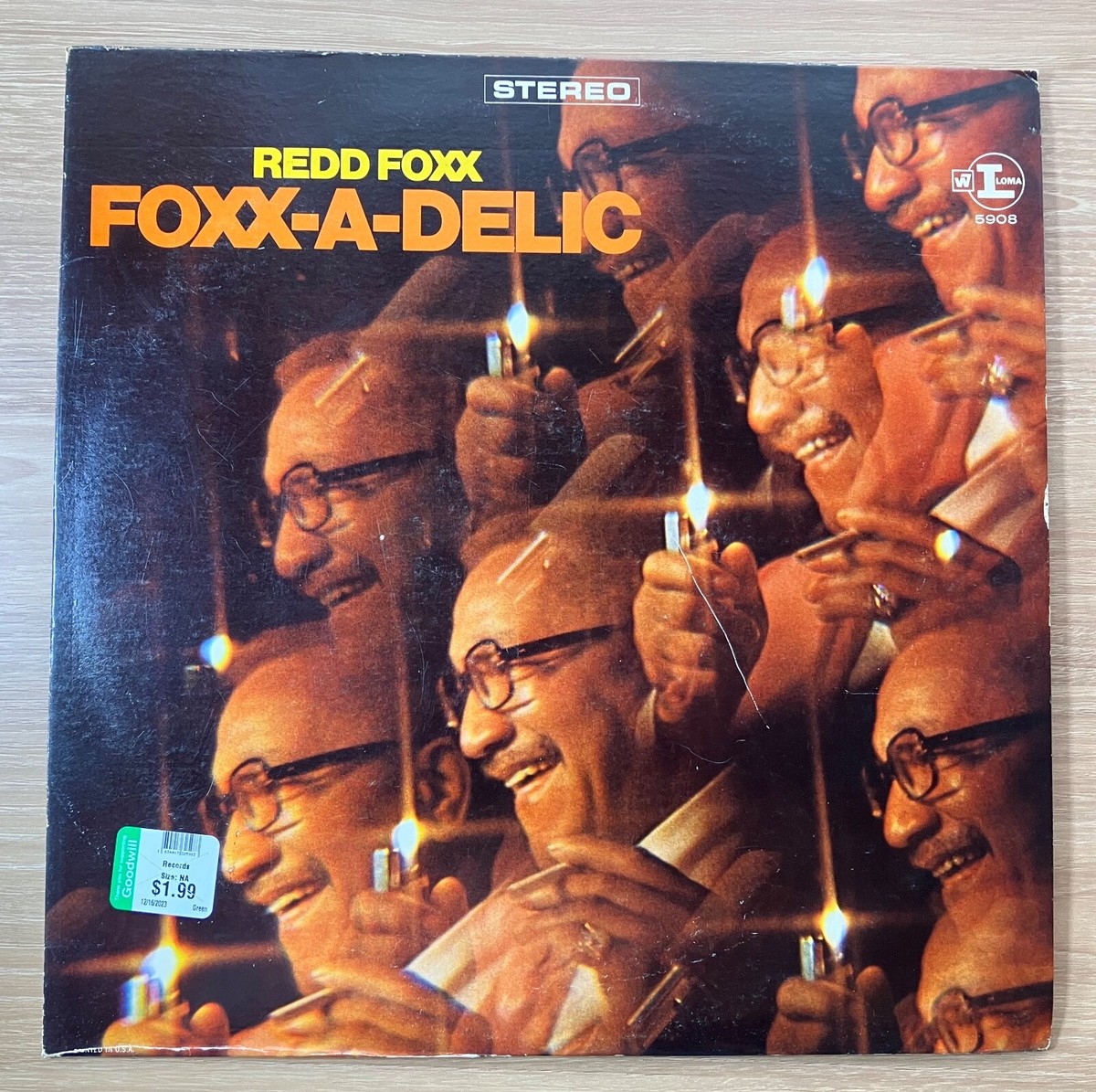 REDD FOXX TURNS FOXX-A-DELIC 1960s Comedy album LP record LOMA
