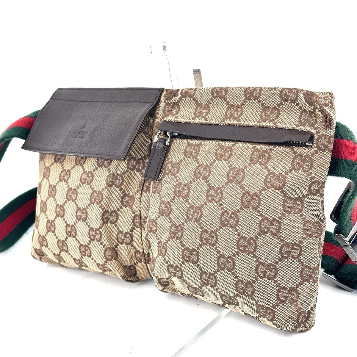 【関税&送料込】Gucci Gg Canvas Medium Crossbody Bag GUCCI GG Canvas Crossbody Messenger Bag sherry Line Beige
