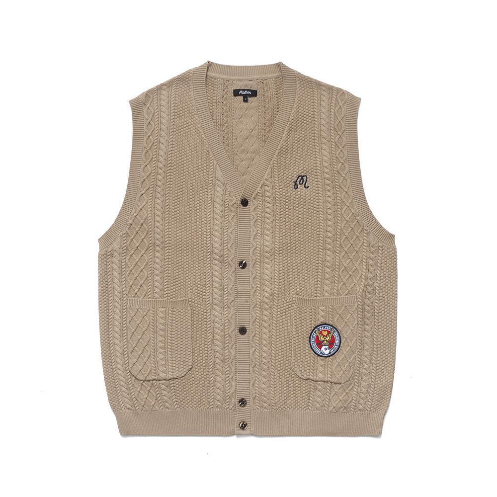 Genuine Malbon Golf [GHOSTFACE KILLAH] Knit Vest BEIGE (MAN) | eBay