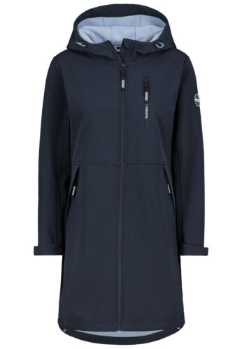 Sublevel Damen Softshell Regenmantel mit Kapuze wasserabweisend atmungsaktiv lan - Bild 20 von 28