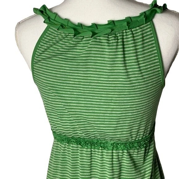 Mini Vestido Max Studio Verde Rayas Talla S Foto 4 de 4