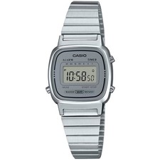 Casio Women s Watch Silver Digital Dial Stainless Steel Bracelet LA-670WA-7D