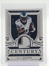 A.J. BROWN 2025 NATIONAL TREASURES CENTURY MATERIALS PATCH /99 #CM-AJB Q5454
