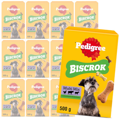 Pedigree Biscrok Multi Mix 6 x 500g Leckerli Für Hunde Knusprige Kekse
