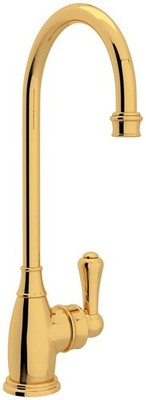 Rohl U.4700ULB-2 Georgian Era  Bar/Food Prep Kitchen Faucet - Unlacquered Brass