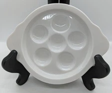HIC/Harold Import Co Escargot Plate~White~Set of 6~Made in Japan