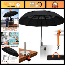 Magnetic Base Clamp Outdoor Work Umbrella for HVAC, Construction Shade