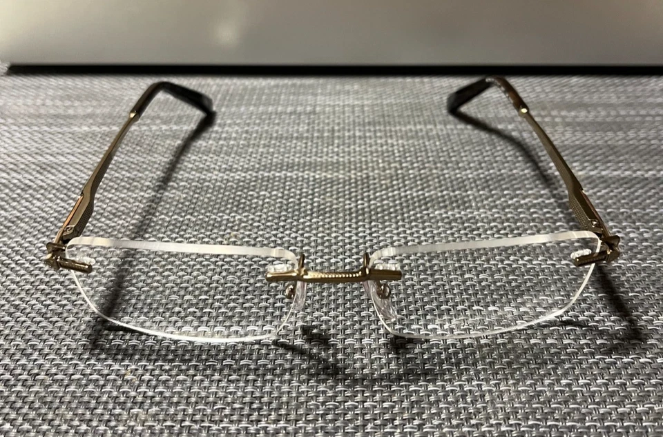 Gafas de madera para hombre Chopard VCHL19 57/17 08FF 145 NUEVAS ORIGINALES Foto 3 de 4