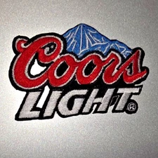 COORS LIGHT Embroidered Iron/Sew On Patch 3.25"X2" SHIPPED FROM USA