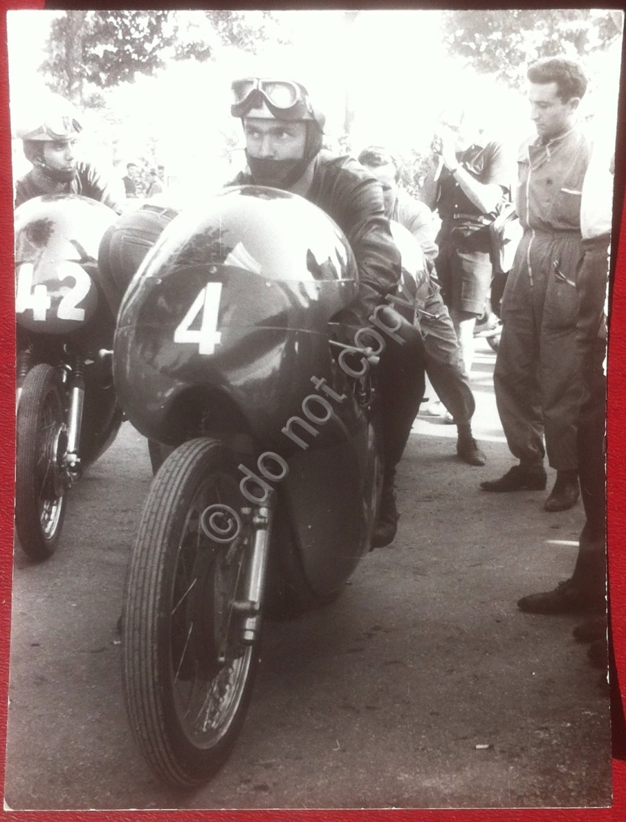 Fotografia Motociclismo - Gary Hocking - Gran Premio Monza 1960 - MV Agusta 350