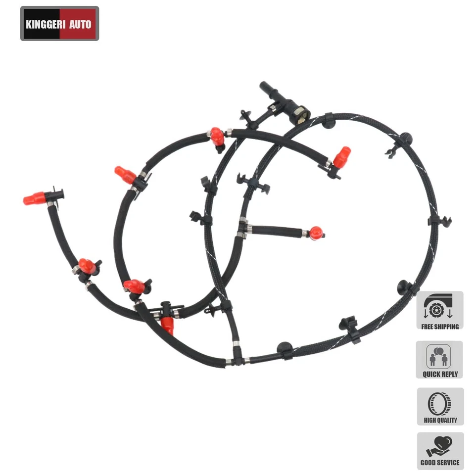 Línea de retorno de inyector de combustible para Ford F-250 F-350 Super Duty 11-16 6,7 L BC3Z9A564B Foto 2 de 4