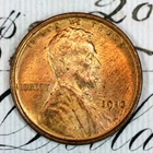 * 1913-P * NEAR+ GEM BU MS LINCOLN WHEAT PENNY * FROM ORIGINAL COLLECTION