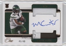 2021 Panini One Rookie Bronze 45/49 Michael Carter #50 Dual Patch Auto 0q21