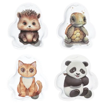 ITSISA Taschenwärmer Süsse Tiere (4er Set) - Panda, Igel, Katze, Schildkröte