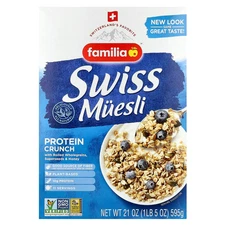 Swiss Muesli, Protein Crunch with Rolled Wholegrains, Superseeds & Honey, 21 oz