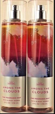 QTY 2 X - Bath & Body Works AMONG THE CLOUDS Fine Fragrance Body Mist Spray 8 oz