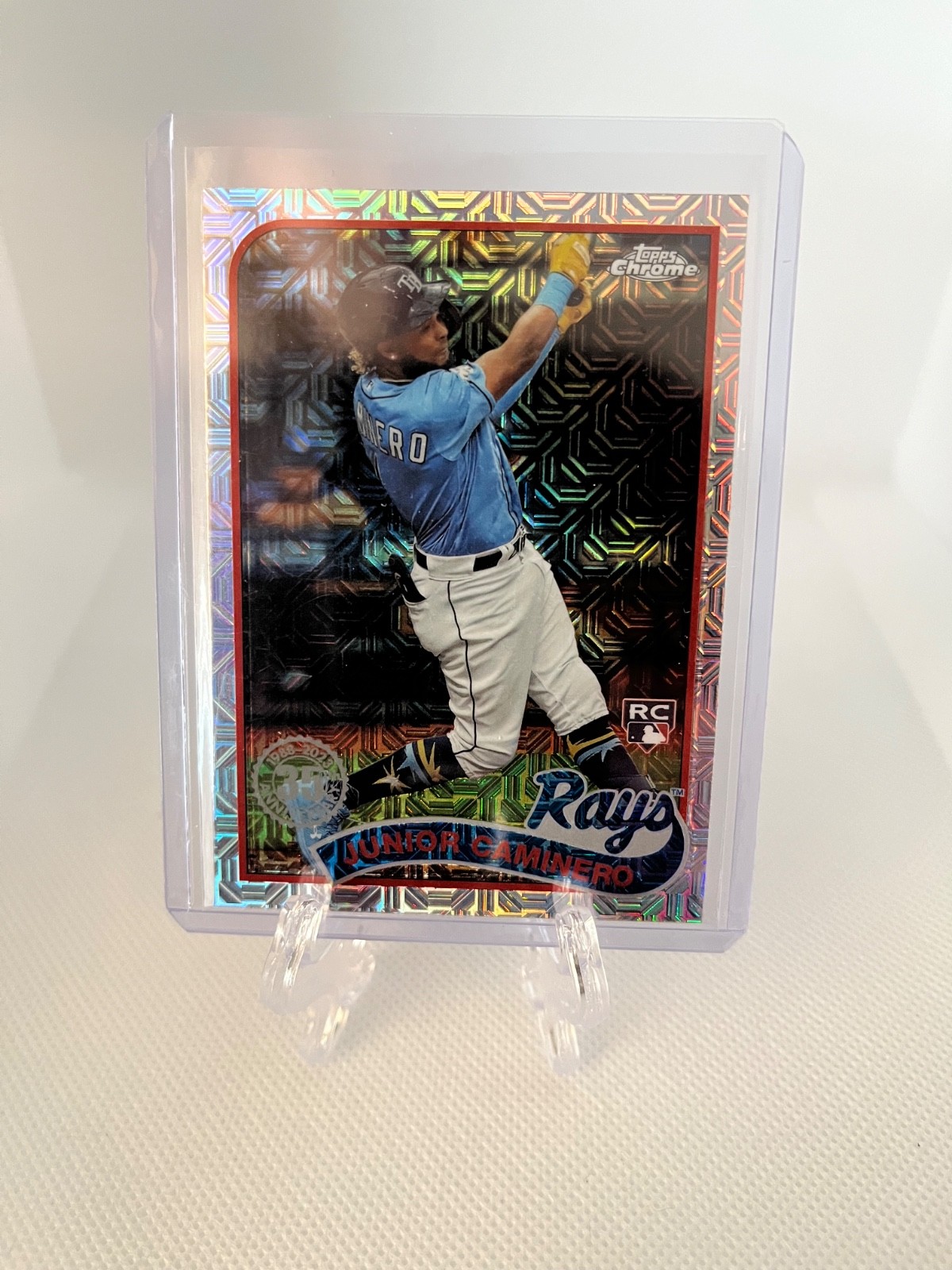2024 Topps - 1989 Topps Chrome Silver Pack Junior Caminero #T89C-34 (RC)