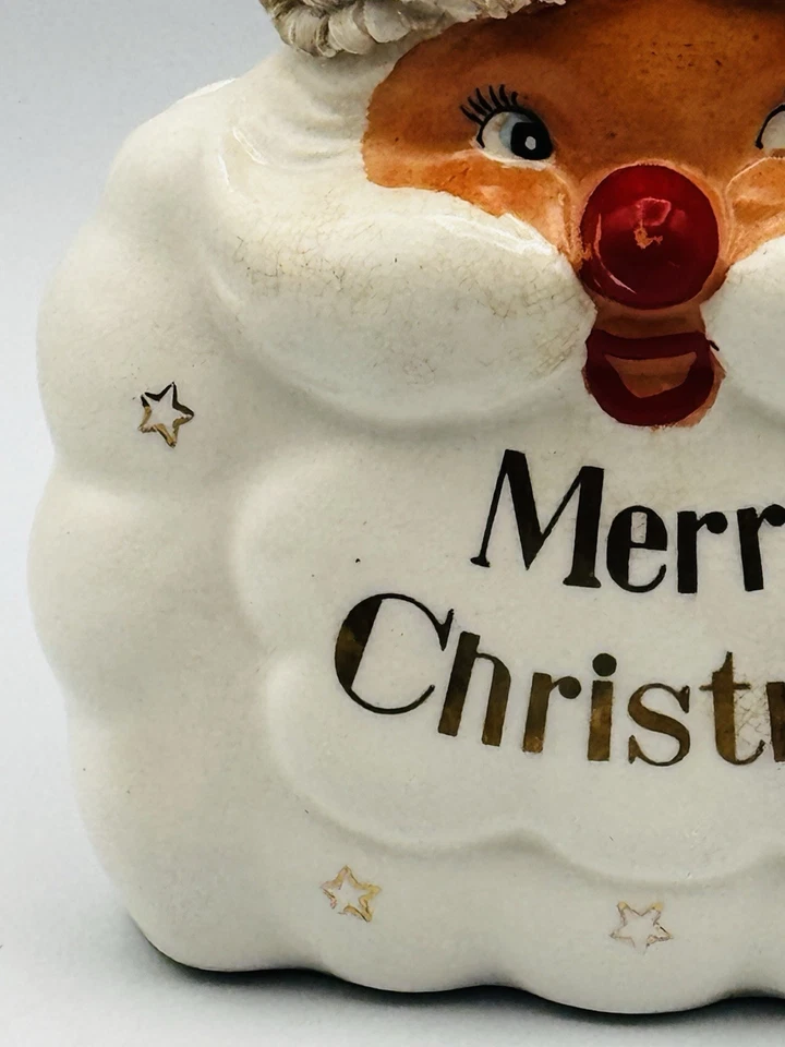 Holt Howard Starry EXTREMADAMENTE RARO Espagueti Santa Feliz Navidad Maceta De Colección Foto 4 de 4