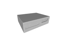 Printle Old Computer CPU--Retro Desktop PC Case Object for Dioramas Train Sets