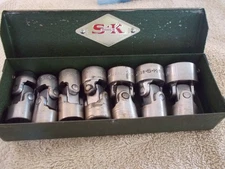 Vintage S-K Tools 3/8" Drive SAE 7 pc Flex Socket Set USA