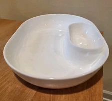 HUDSON PARK COLLECTION Chip Dip Rounded Platter 13 x 9 BONE CHINA  Bloomingdales