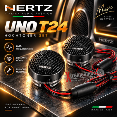 Hertz Uno T 24 Hochöner 6 dB Inline Frequenzweiche integriert aus Hertz K165